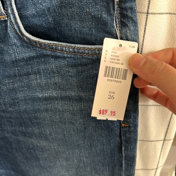 Anthropologie X Agolde Nico High Rise Slim Leg Jeans. Size 26x27 - Picture 7 of 11